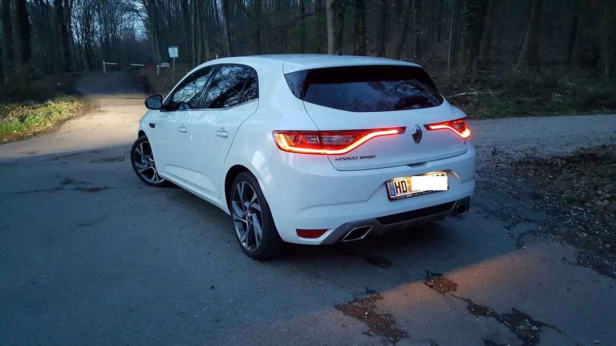 Megane GT 4 from Behind